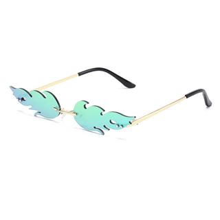 Flamme solbrille -blå
